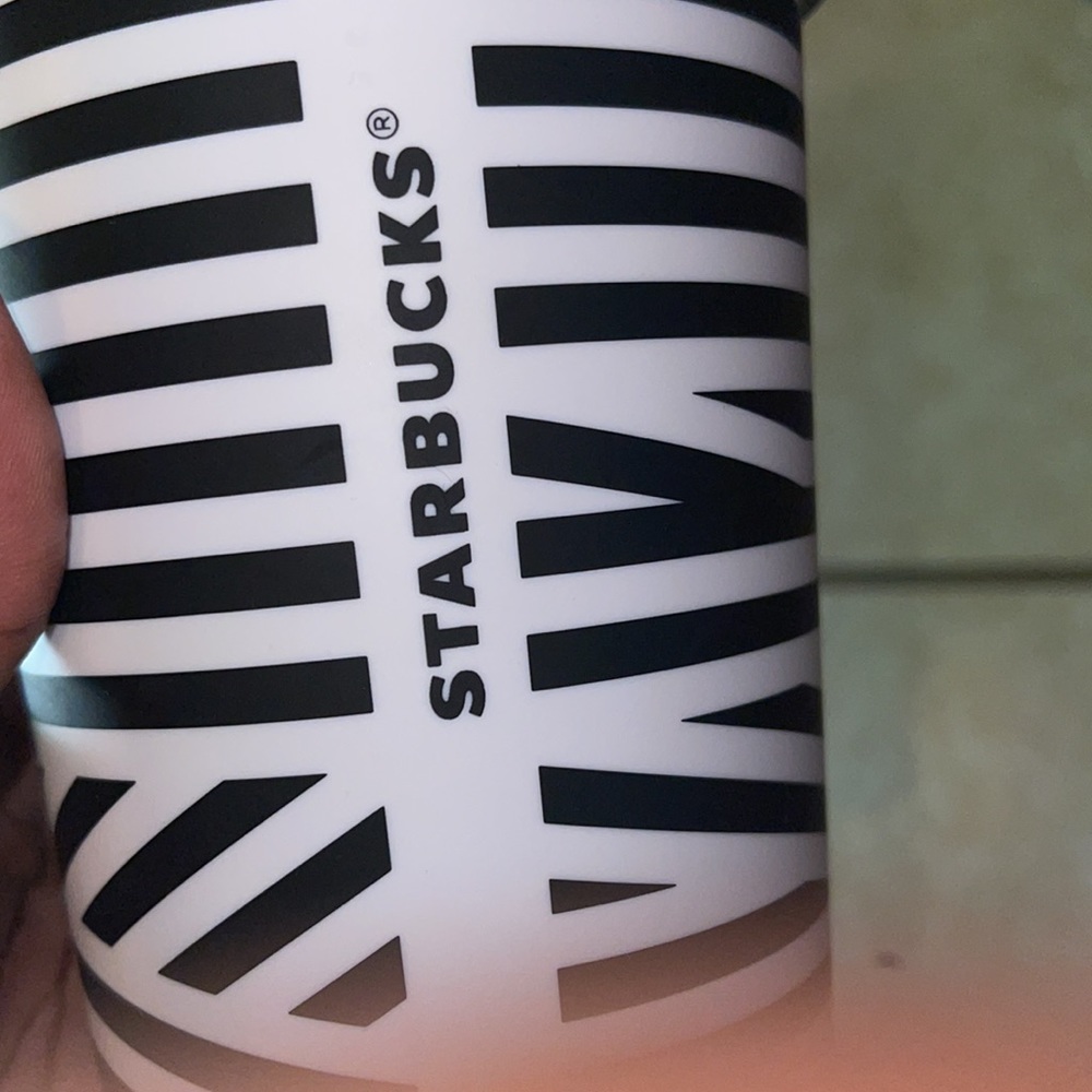 STARBUCKS ZEBRA TUMBLER - Picture 2 of 7